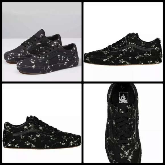 old skool midnight floral sneaker